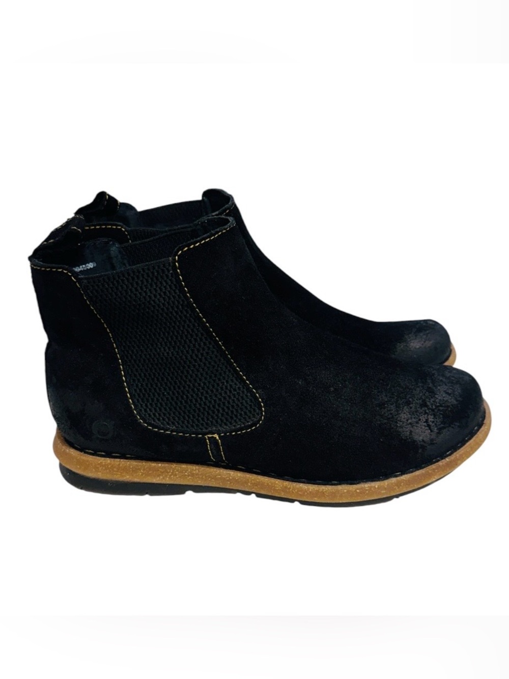 Born Talyn Black Suede Distressed Chelsea Women’s Boots Size 11